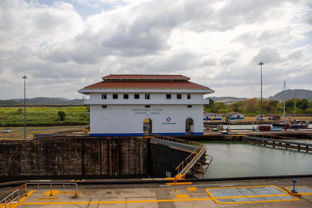 Miraflores Locks am Panama-Kanal, Panama City