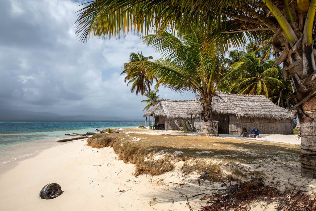 Bamubshütten auf Nubedisup, San Blas, Panama