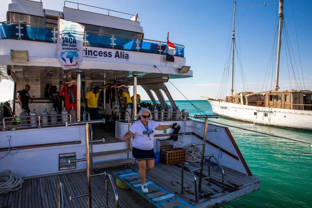 Tauchschiff Princess Alia, Orca Dive Club El Gouna, Ägypten, Rotes Meer