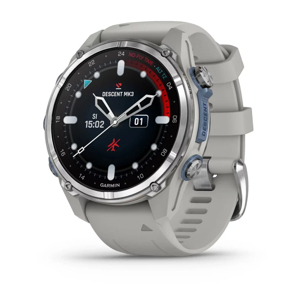 GARMIN Descent MK3i - Tauchcomputer und Smart Watch, Edelstahl grau