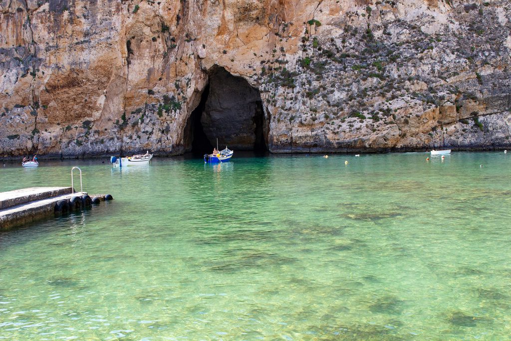 Tauchplatz Inland Sea, Gozo, Mittelmeer, Malta