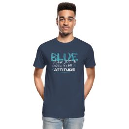 tshirt-blue-is-an-attitude-divers-ocenlovers-design T-Shirts & Tank-Tops für Ozeanliebhaber und Taucher - Blue is an Attitude!